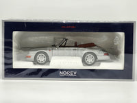 Norev 1990 Porsche 911 (964) Carrera 2 Convertible Silver OPENS 1:18 - New