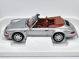 Norev 1990 Porsche 911 (964) Carrera 2 Convertible Silver OPENS 1:18 - New