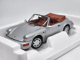 Norev 1990 Porsche 911 (964) Carrera 2 Convertible Silver OPENS 1:18 - New