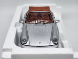 Norev 1990 Porsche 911 (964) Carrera 2 Convertible Silver OPENS 1:18 - New