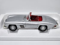 Norev 1957 Mercedes Benz 300SL Roadster with Hardtop Silver 183890 1:18 - New