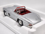 Norev 1957 Mercedes Benz 300SL Roadster with Hardtop Silver 183890 1:18 - New