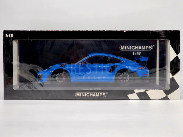 Minichamps 2018 Porsche 911 991.2 GT2 RS Miami Blue / Black 1:18