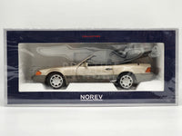 Norev 1989 Mercedes-Benz 500 SL R129 Convertible Smoke Silver 183719 1:18 - New