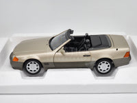 Norev 1989 Mercedes-Benz 500 SL R129 Convertible Smoke Silver 183719 1:18 - New