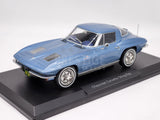 Norev 1963 Chevrolet Corvette Stingray Hardtop Light Blue Metallic 1:18 - New