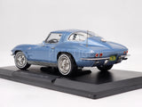 Norev 1963 Chevrolet Corvette Stingray Hardtop Light Blue Metallic 1:18 - New