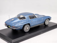 Norev 1963 Chevrolet Corvette Stingray Hardtop Light Blue Metallic 1:18 - New