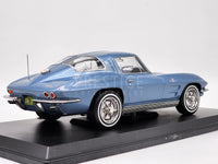 Norev 1963 Chevrolet Corvette Stingray Hardtop Light Blue Metallic 1:18 - New