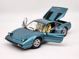 * READ * Kyosho 1975 Ferrari 308 GTB Paris Saloon Debut Version Teal 1:18