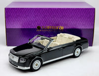 Kyosho Samurai 2019 Toyota Century Convertible Gloss Black 1:18 Scale - New