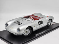 KK-Scale 1953 - 1957 Porsche 550A Spyder James Dean Silver LARGE 1:12 Scale - New