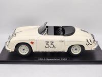 KK-Scale 1955 Porsche 356A Speedster #33 James Dean White LARGE 1:12 - New