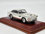 DeAgostini 1958 Aston Martin DB4 Coupe Chrome with Wooden Base 1:43 Scale - New