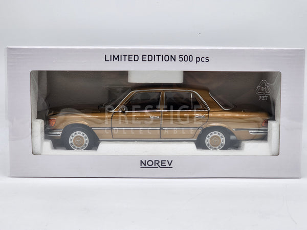 1:18 Norev Mercedes 350 SE W116 US-Version 1973 darkgreen-metallic