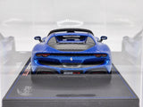 BBR 2022 Ferrari 296 GTS Racing Blue Metallic (Blu Corsa) w Showcase 1:18 - New