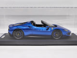 BBR 2022 Ferrari 296 GTS Racing Blue Metallic (Blu Corsa) w Showcase 1:18 - New