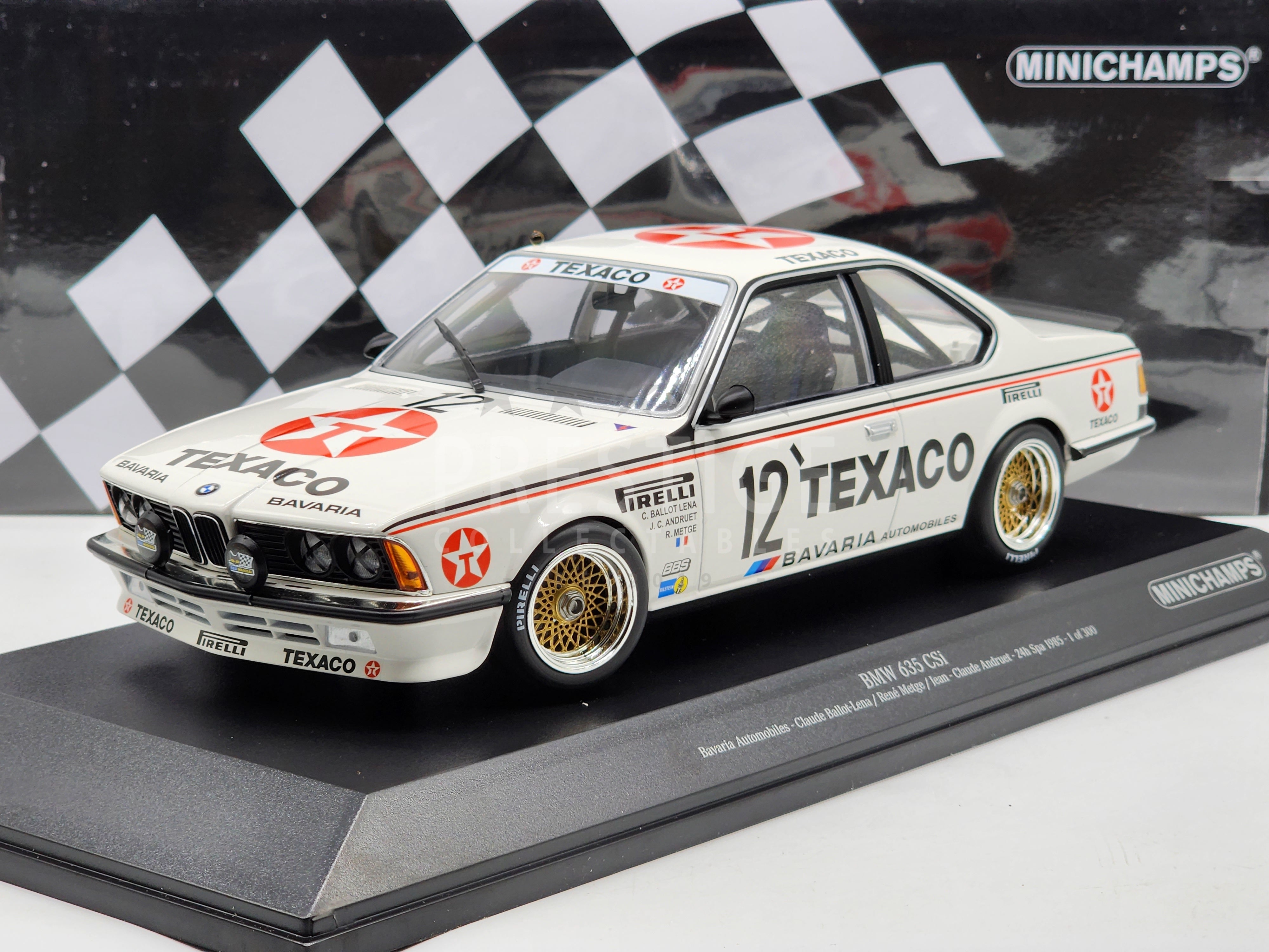 SB661 1/43 BMW 635 Csi No.12 Bavaria Automobiles 24H Spa