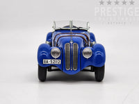 Genuine BMW by AUTOart 1938 BMW 328 Roadster w Roof Blue 1:18 Scale - Used