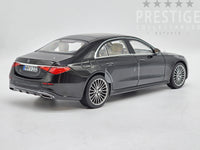 Norev 2021 Mercedes Benz S-Class AMG Line W223 Black Metallic OPENS 1:18 - New