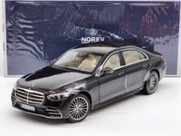 Norev 2021 Mercedes Benz S-Class AMG Line W223 Black Metallic OPENS 1:18 - New