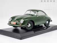 Norev 1954 Porsche 356 Hardtop Coupe Dark Green 1:18 Scale - New