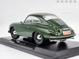 Norev 1954 Porsche 356 Hardtop Coupe Dark Green 1:18 Scale - New