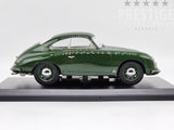 Norev 1954 Porsche 356 Hardtop Coupe Dark Green 1:18 Scale - New