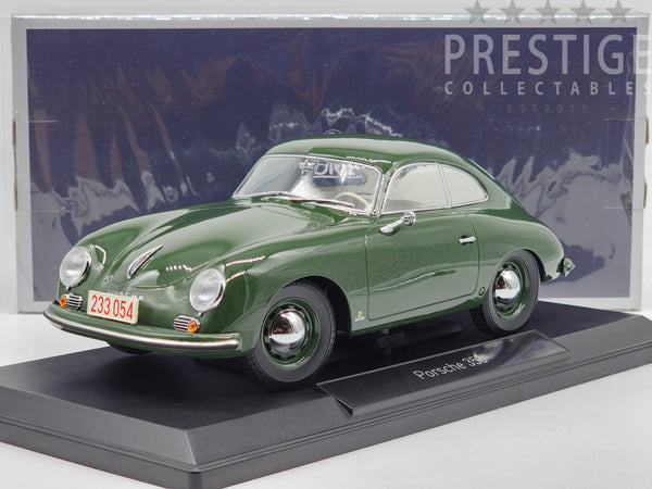 Norev 1954 Porsche 356 Hardtop Coupe Dark Green 1:18 Scale - New