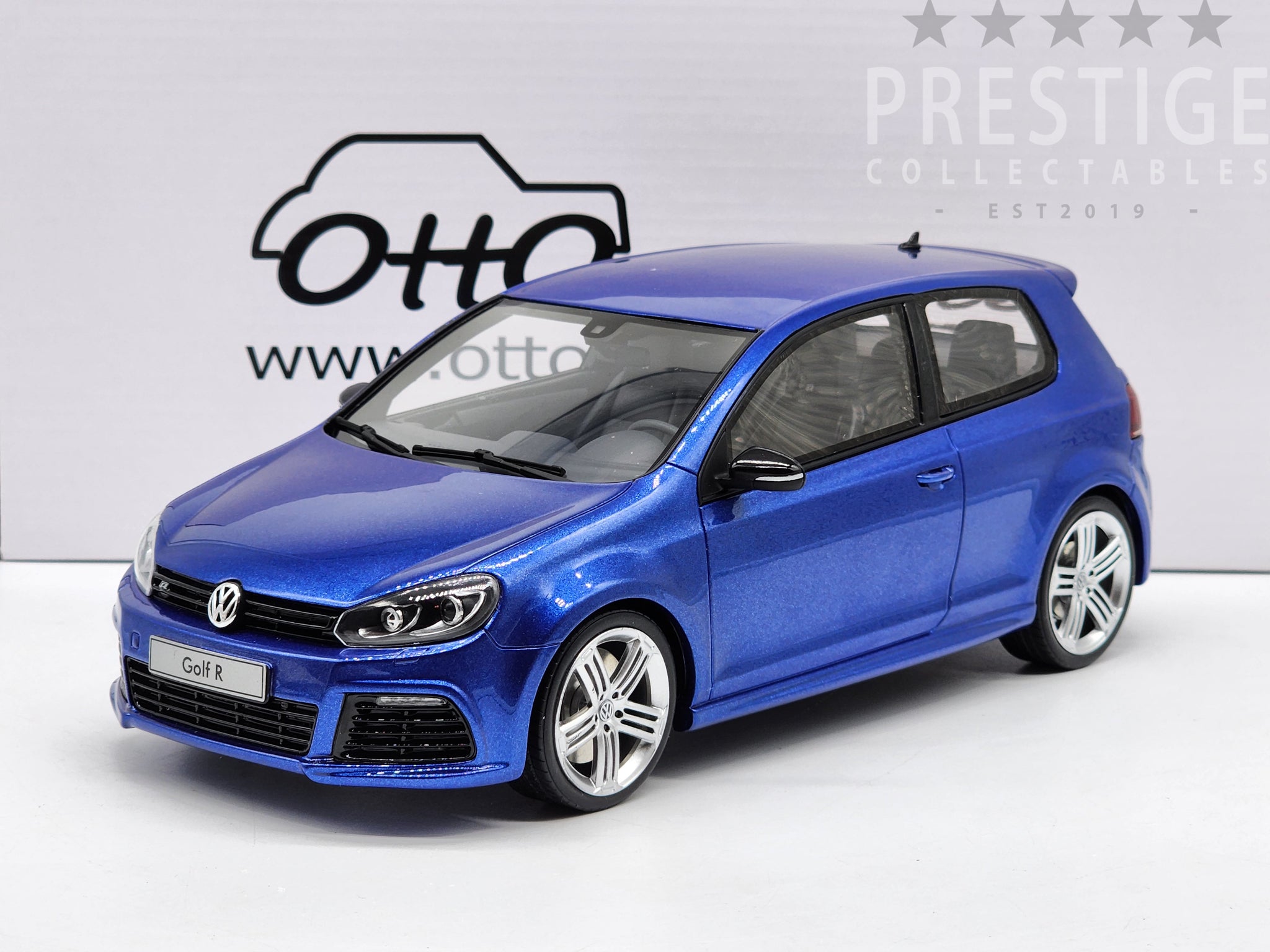 Ottomobile 2010 Volkswagen Golf R Mk6 Lapiz Dark Blue Metallic OT412 1:18 -  New