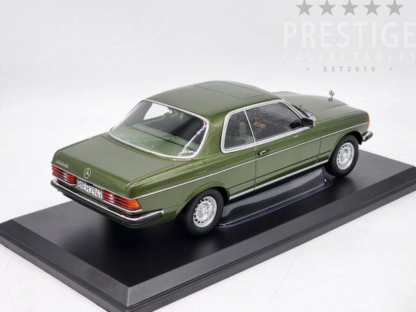 Norev 1980 Mercedes Benz 280 CE Coupe C123 Metallic Green 1:18 - New Norev 1980 Mercedes Benz 280 CE Coupe C123 Metallic Green 1:18 - New