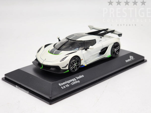 Solido 2021 Koenigsegg Jesko 5.0 V8 Pearl White / Grey Hypercar 1:43 Scale - New