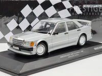 Minichamps 1989 Mercedes Benz 190E 2.5-16 Evo 1 Metallic Silver 1:18 - New