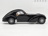 AUTOart 1938 Bugatti 57SC Atlantic Coupe Schwarz Black w Disc Wheels 1:18 - As New