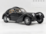 AUTOart 1938 Bugatti 57SC Atlantic Coupe Schwarz Black w Disc Wheels 1:18 - As New