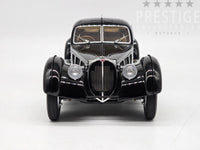 AUTOart 1938 Bugatti 57SC Atlantic Coupe Schwarz Black w Disc Wheels 1:18 - As New