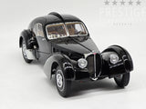 AUTOart 1938 Bugatti 57SC Atlantic Coupe Schwarz Black w Disc Wheels 1:18 - As New