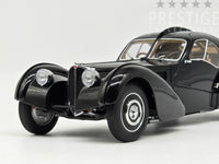 AUTOart 1938 Bugatti 57SC Atlantic Coupe Schwarz Black w Disc Wheels 1:18 - As New