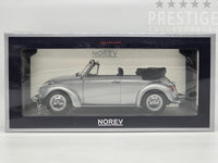 Norev 1973 Volkswagen Beetle 1303 Convertible Open Roof Silver 1:18 - New