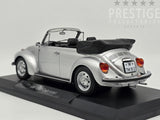 Norev 1973 Volkswagen Beetle 1303 Convertible Open Roof Silver 1:18 - New