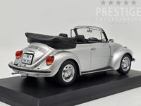 Norev 1973 Volkswagen Beetle 1303 Convertible Open Roof Silver 1:18 - New