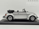 Norev 1973 Volkswagen Beetle 1303 Convertible Open Roof Silver 1:18 - New