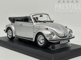 Norev 1973 Volkswagen Beetle 1303 Convertible Open Roof Silver 1:18 - New