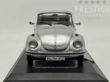 Norev 1973 Volkswagen Beetle 1303 Convertible Open Roof Silver 1:18 - New