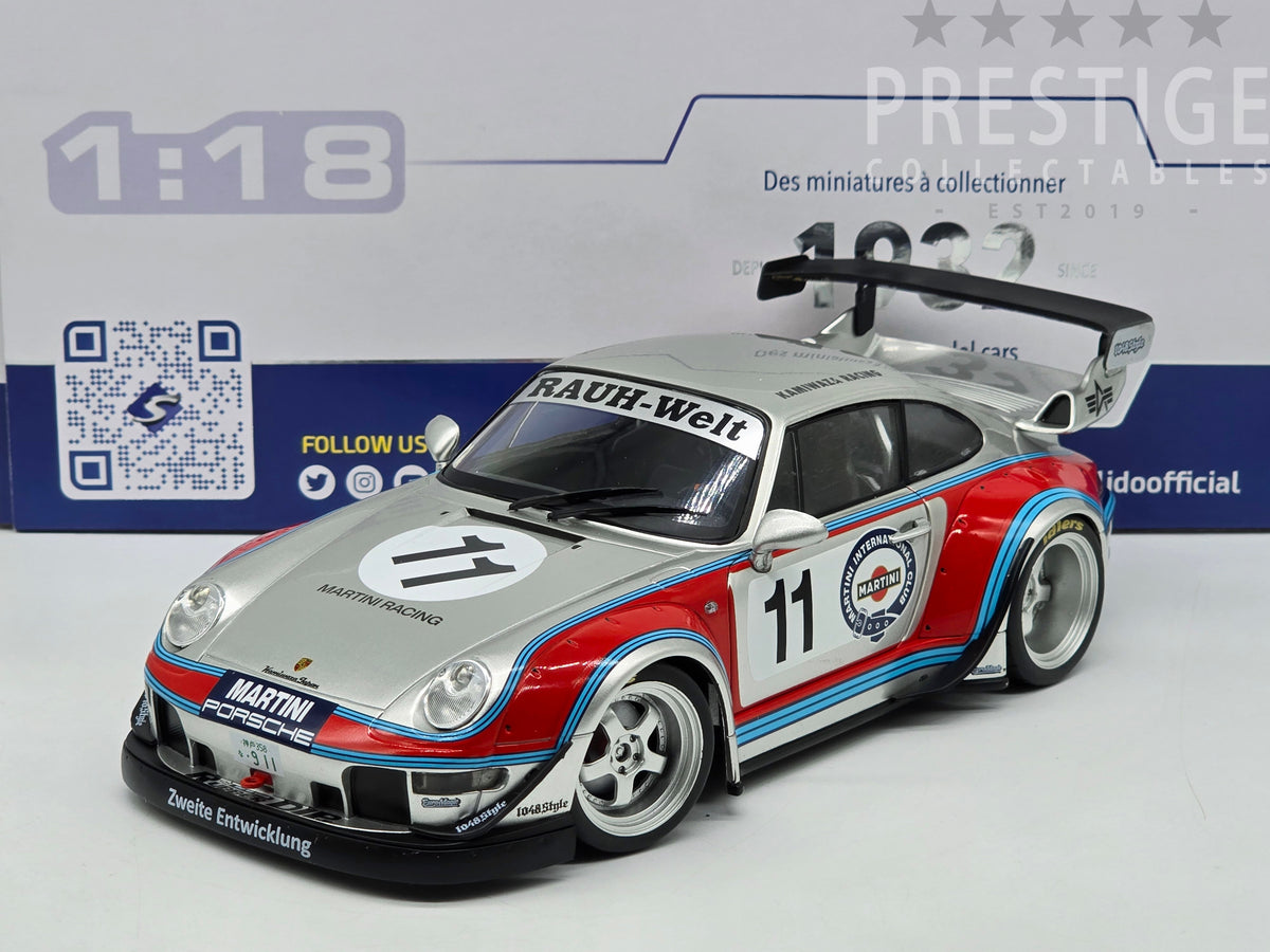 Solido 2020 Porsche 911 (993) RWB Rauh Welt Kamiwaza Martini Livery 1 ...