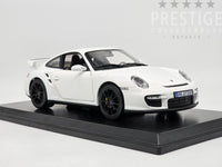 Norev 2007 Porsche 911 GT2 997 Coupe White OPENS 1:18 Scale - New *READ *