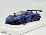 AUTOart 2017 McLaren 650S GT3 Metallic Blue w Black Accents 1:18 - New