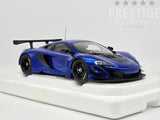 AUTOart 2017 McLaren 650S GT3 Metallic Blue w Black Accents 1:18 - New