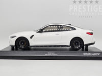 Minichamps 2020 BMW M4 Competition G82 Coupe White 1:18 Scale - New