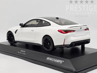 Minichamps 2020 BMW M4 Competition G82 Coupe White 1:18 Scale - New